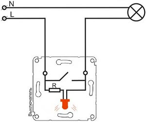 2 gambarajah pendawaian suis lampu latar sederhana