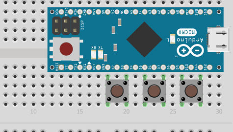 Kunci kombinasi yang tidak biasa di Arduino