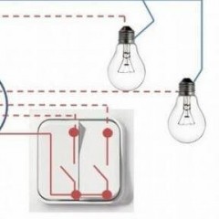 Pilihan untuk menyambungkan dua mentol ke satu suis