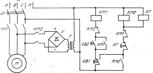 Motor Asynchronous Brek DC